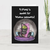 Beängstigender Film - Katze und Maus Dankeskarte (Vorderseite)