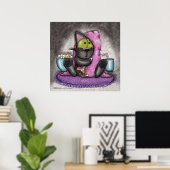 Beängstigender Film - Katze und Maus Poster (Heimbüro)