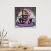 Beängstigender Film - Katze und Maus Poster (Küche)