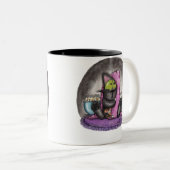 Beängstigender Film - Katze und Maus Zweifarbige Tasse (VorderseiteRechts)