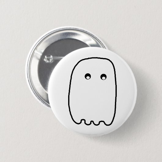 Beängstigender Geist Button (Vorne & Hinten)