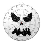 Beängstigender Geistschädelgesicht Dartscheibe (vorne)