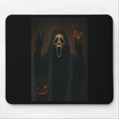 Beängstigender GesichtsGeist mit Herz-Handgriffen, Mousepad (Vorne)