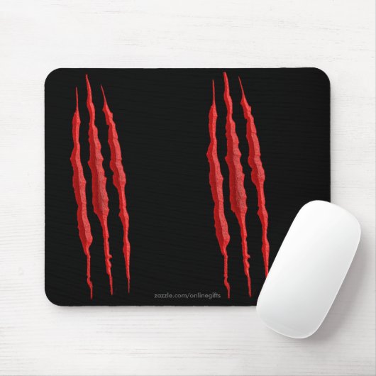 Beängstigender gewundener Torn Evil Marks Hallowee Mousepad (Mit Mouse)