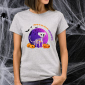 Beängstigender Golden Retriever Halloween Full Moo T-Shirt