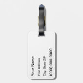 Beängstigender gotischer Zitat-Gepäck-Umbau Edgar Gepäckanhänger (Rückseite vertikal)