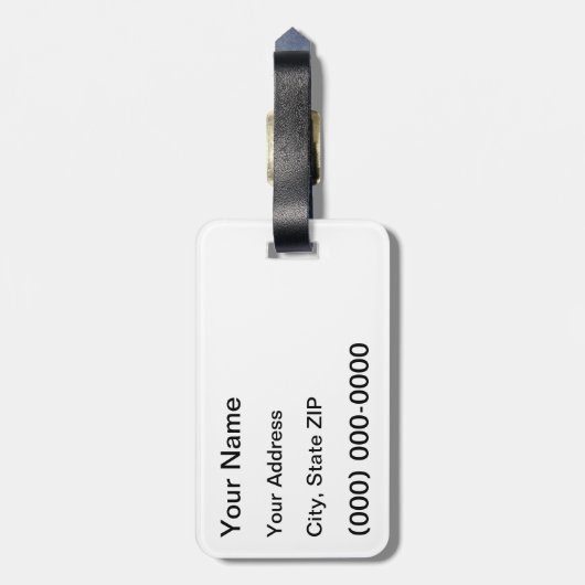 Beängstigender gotischer Zitat-Gepäck-Umbau Edgar Gepäckanhänger (Rückseite vertikal)