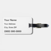 Beängstigender gotischer Zitat-Gepäck-Umbau Edgar Gepäckanhänger (Rückseite horizontal)