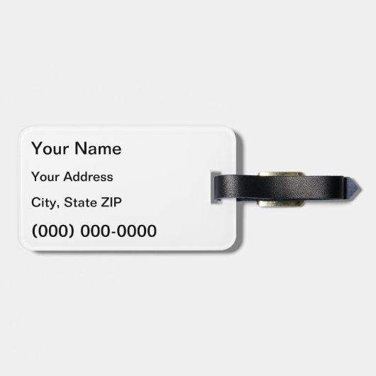 Beängstigender gotischer Zitat-Gepäck-Umbau Edgar Gepäckanhänger (Rückseite horizontal)