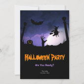 Beängstigender Graveyard - Einladung (Vorderseite)