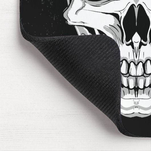 Beängstigender grinsender Schädel auf Mousepad (Ecke)