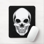 Beängstigender grinsender Schädel auf Mousepad (Mit Mouse)