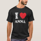 Beängstigender Grunge Worout Style I Liebe Anna T-Shirt (Vorderseite)