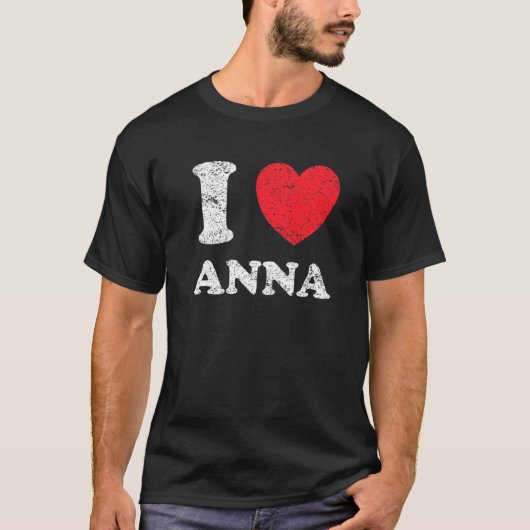 Beängstigender Grunge Worout Style I Liebe Anna T-Shirt (Vorderseite)
