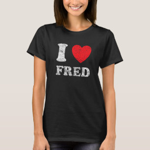 Beängstigender Grunge Worout Style I Liebe Fred T-Shirt