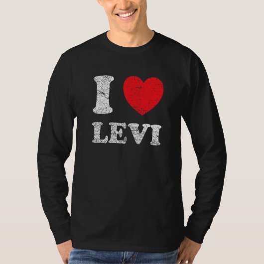 Beängstigender Grunge Worout Style I Liebe Levi T-Shirt (Vorderseite)