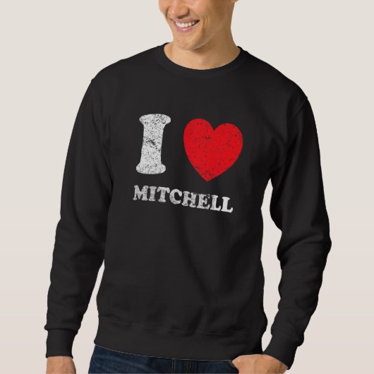 Beängstigender Grunge Worout Style I Liebe Mitchel Sweatshirt (Vorderseite)