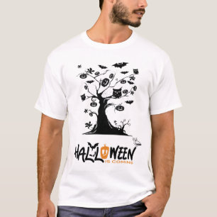 Beängstigender Halloween-Baum, Beängstigender spuk T-Shirt