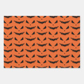 Beängstigender Halloween-Jack OLantern-Schwarz-Ges Geschenkpapier Set (Vorderseite 3)