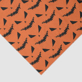 Beängstigender Halloween-Jack OLantern-Schwarz-Ges Seidenpapier (Ausschnitt)