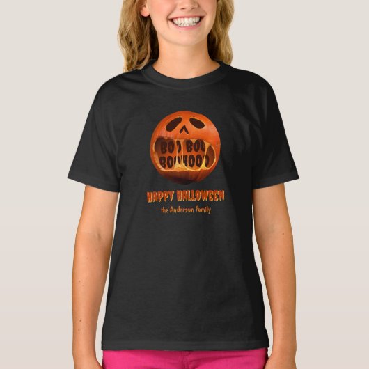 Beängstigender Halloween-Jack T - Shirt (Vorderseite)