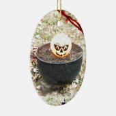 Beängstigender Halloween-Kürbis Keramikornament (Rechts)