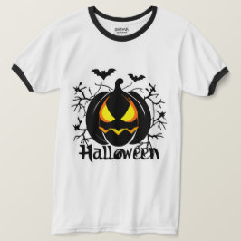Beängstigender Halloween-Kürbis T-Shirt