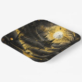 Beängstigender Halloween-Pfad Pappteller (Gewinkelt)