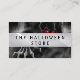 Beängstigender Halloween-Schädel Visitenkarte