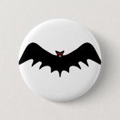 Beängstigender Halloween-Schläger Button (Vorderseite)