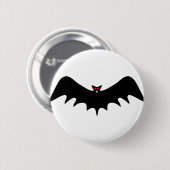 Beängstigender Halloween-Schläger Button (Vorne & Hinten)