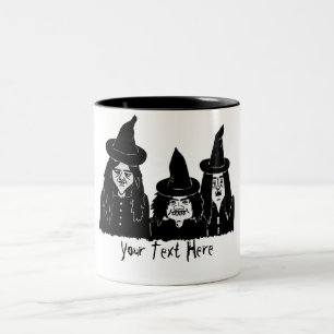 beängstigender Halloween-Spaß der lustigen Zweifarbige Tasse