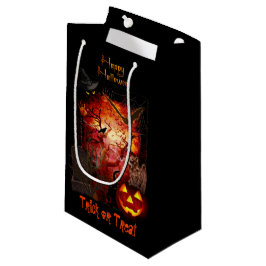 Beängstigender Halloween-Trick oder Treat-Geschenk Kleine Geschenktüte
