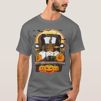 Beängstigender Halloween Truck Gnomes Bauer Hexenk T-Shirt