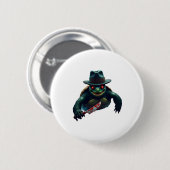 Beängstigender Halloween Turtle T - Shirt Button (Vorne & Hinten)