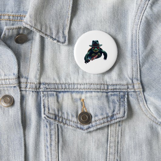 Beängstigender Halloween Turtle T - Shirt Button (Beispiel)