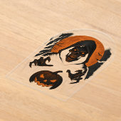 Beängstigender Halloween-Zauberer - grauenhafter S Acryleinladungen (Ablage )