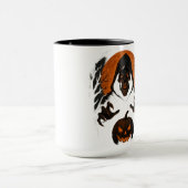 Beängstigender Halloween-Zauberer - grauenhafter S Tasse (Zentrum)