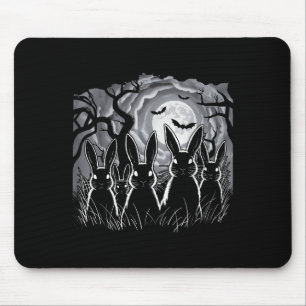 Beängstigender Hasenwald, Schwarzwald, Halloween-C Mousepad