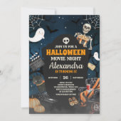 Beängstigender Horror Halloween Filmabend Geburtst Einladung (Vorderseite)