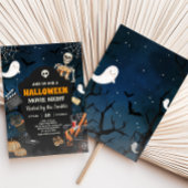 Beängstigender Horror Halloween Filmabend Party Einladung