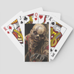 Beängstigender Horror Schädeldemon Spielkarten