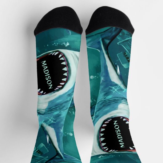 Beängstigender individuelle Name Socken (Oben)