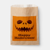 Beängstigender Jack o' Lantern Face Halloween Geschenktütchen (Vorderseite)