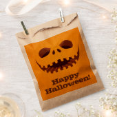 Beängstigender Jack o' Lantern Face Halloween Geschenktütchen (Ausgeschnitten)