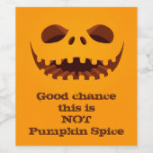 Beängstigender Jack o' Lantern Face Happy Hallowee Weinetikett (Einzelnes Label)