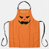 Beängstigender Jack O' Lantern Halloween-Allround- Schürze (Vorderseite)