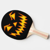 Beängstigender Jack-o-Lantern Tischtennis Schläger (Seitenansicht)