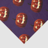 Beängstigender Jack O'Lantern Pumpkin Halloween Ge Seidenpapier (Detail)