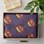 Beängstigender Jack O'Lantern Pumpkin Halloween Ge Seidenpapier (Geschenk)